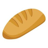 Loaf of bread icon, isometric style vector