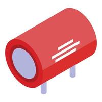 Radio amplifier icon, isometric style vector