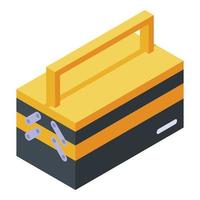 icono de caja de herramientas, estilo isométrico vector