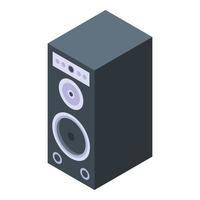 Sound speaker icon, isometric style vector