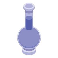 Magic Egypt flask icon, isometric style vector