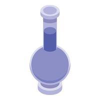 Magic Egypt flask icon, isometric style vector