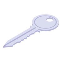 Realtor apartment key icon, isometric style vector