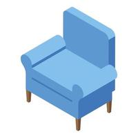 icono de sillón de negocios, estilo isométrico vector