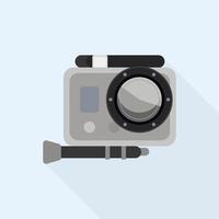 Action camera case icon, flat style vector