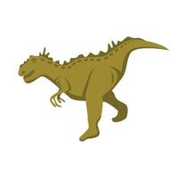 Rex dino icon, isometric style vector