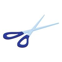 Scissors icon, isometric style vector