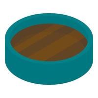 Cocoa spice icon, isometric style vector
