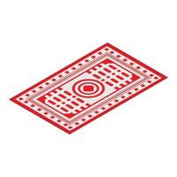 Turkey carpet icon, isometric style vector