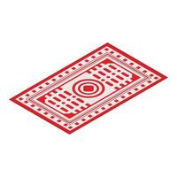 Turkey carpet icon, isometric style vector