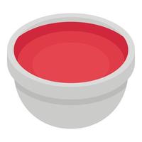 Red sauce icon, isometric style vector