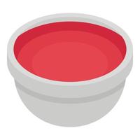 Red sauce icon, isometric style vector