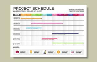 Monthly Timeline Template vector