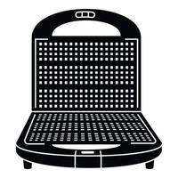 Waffle-iron icon, simple style vector