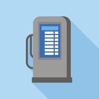 Automatic car wash icon, flat style vector