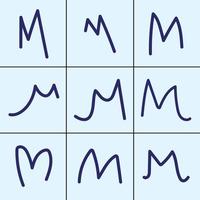 M Letter - Signature vector