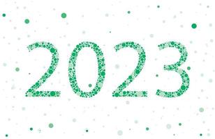 Burbujeadores de tonos verdes 2023, vector profesional
