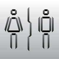 Toilet Sign, vector icons, wc, bathroom