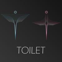 Toilet Signs, unique design, elegant icons, bathroom vector