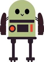 robot vector illustration. Cartoon robot.