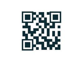 icono de código qr para smartphone, aplicaciones. el símbolo para escanear información cifrada. ilustración vectorial vector