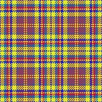 Fabric seamless vector. Plaid background pattern. Texture tartan check textile. vector