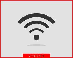 Free wi fi icon. Connection zone wifi vector symbol. Radio waves signal.