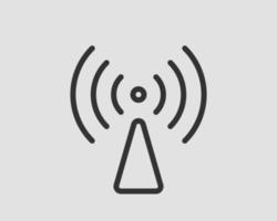 Free wi fi icon. Connection zone wifi vector symbol. Radio waves signal.