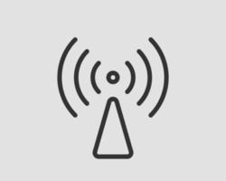 Free wi fi icon. Connection zone wifi vector symbol. Radio waves signal.