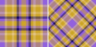 Seamless plaid textile. Background fabric pattern. Tartan check vector texture.