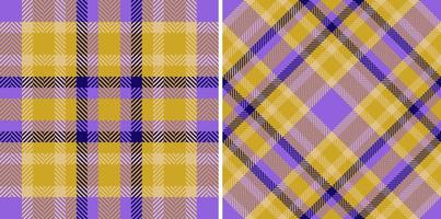 Seamless plaid textile. Background fabric pattern. Tartan check vector texture.