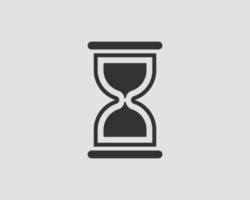 Hourglass icon flat design. Sand glass vector. Time concept. vector