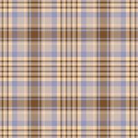 Plaid seamless pattern. Check fabric texture. Vector textile print.
