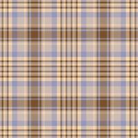 Plaid seamless pattern. Check fabric texture. Vector textile print.