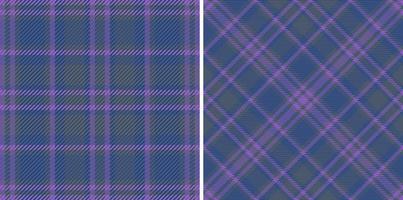 Seamless check pattern. Plaid fabric background. Tartan texture vector textile.