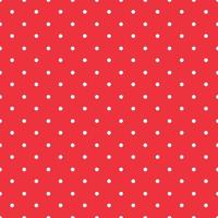 red background polka fabric with white little dots seamless pattern vector