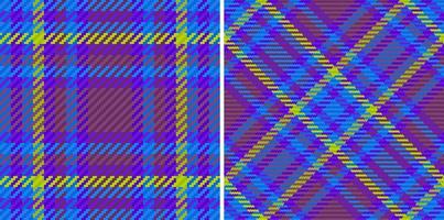 Textile pattern plaid. Seamless tartan fabric. Check background vector texture.