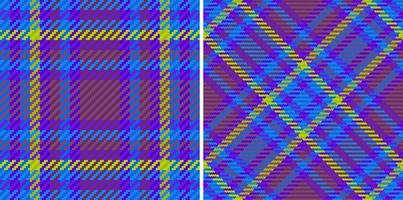 Textile pattern plaid. Seamless tartan fabric. Check background vector texture.