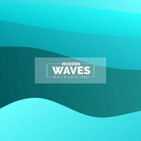 water Wave vector abstract background flat design style