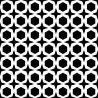 Hexagon black and white geometry pattern seamless background vector