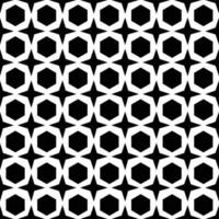 Hexagon black and white geometry pattern seamless background vector