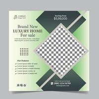 Real Estate Ads Template, Corporate Colorful Real Estate Social Media Post Template, Social Media Banner Design, Social media design for real estate vector