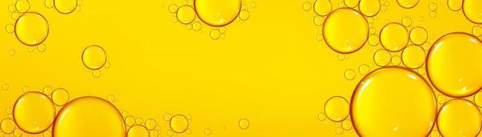 Background with oil drops texture, omega bubbles vector