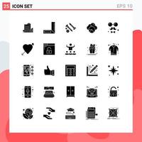 25 Creative Icons Modern Signs and Symbols of avatar data scince screws cloud work Editable Vector Design Elements