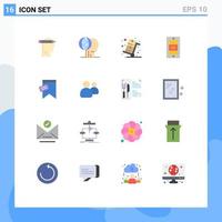 16 Creative Icons Modern Signs and Symbols of mark sun outsource mobile shopping Editable Pack of Creative Vector Design Elements