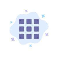 Web Grid Shape Squares Blue Icon on Abstract Cloud Background vector