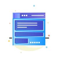 File Browser Computing Code Abstract Flat Color Icon Template vector