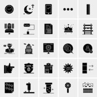 25 iconos de negocios universales vector ilustración de icono creativo para usar en proyectos relacionados con la web y dispositivos móviles