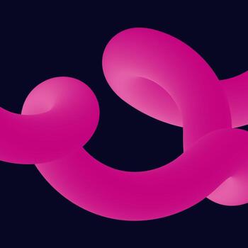 3d abstract colorful twisted liquid shapes. Creative design elements vector