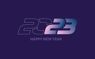 2045 diseño feliz año nuevo. diseño de logotipo de año nuevo 2023 para diseño de folletos. tarjeta. bandera. decoración navideña 2023 vector